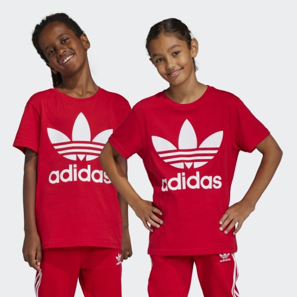 Scarlet Trefoil Tee Adidas