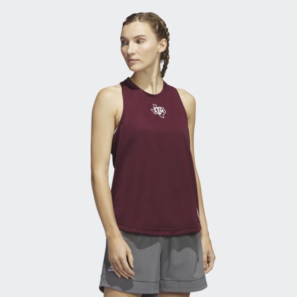 Stadium HEAT.RDY Tank Top Maroon Adidas