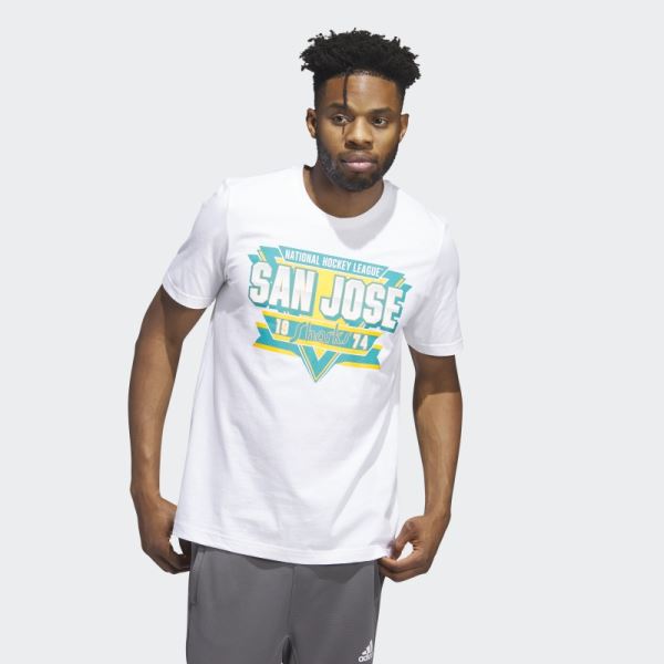 Sharks Playmaker Tee White Adidas