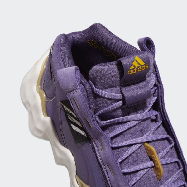 Tech Purple Exhibit B Candace Parker Mid Basketball Shoes Adidas