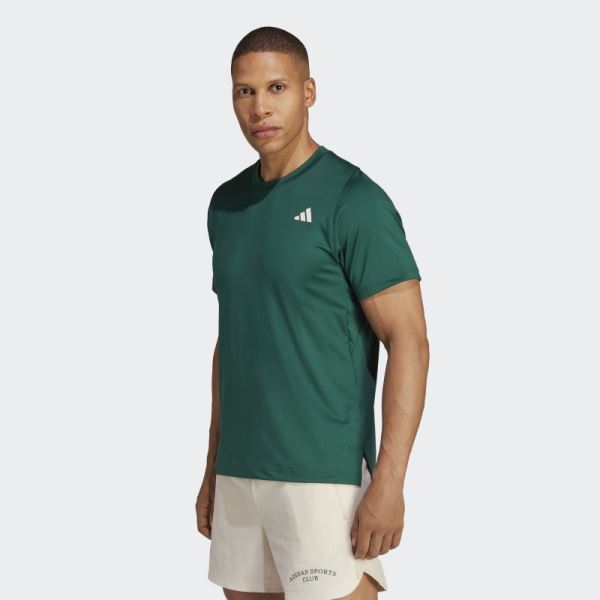 Green Adidas Sports Club Graphic Tee