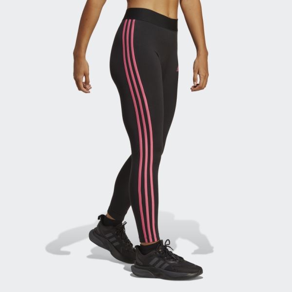 3 Stripes Leggings Black Adidas