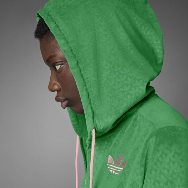 Adidas Adicolor Heritage Now Velour Zip Hoodie Green