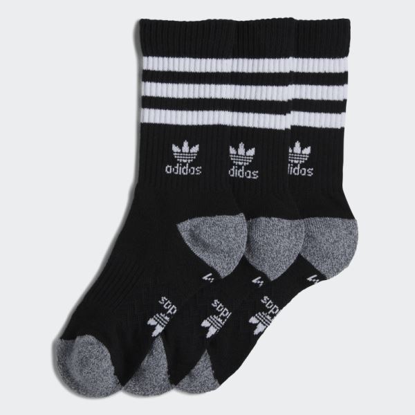 Adidas Roller Crew Socks 3 Pairs Black