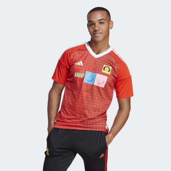 Adidas x LEGO Tiro Bold Orange Home Jersey Fashion