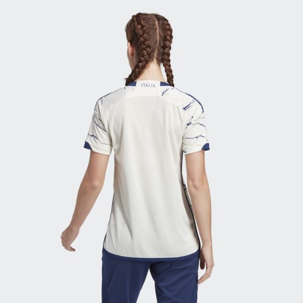 Adidas White Italy Women's Team 23 Away Jersey