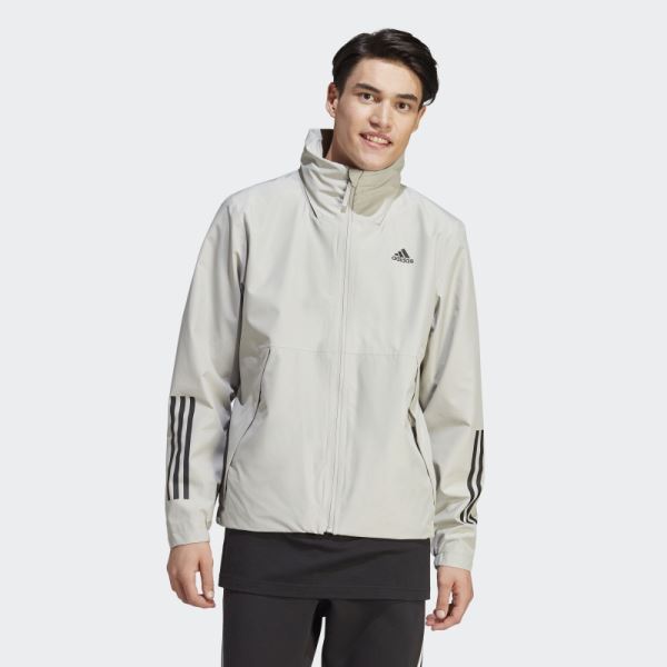 BSC 3-Stripes RAIN.RDY Jacket Adidas Metal Grey