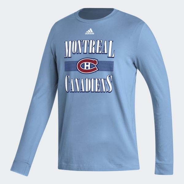 Canadiens Playmaker Long Sleeve Tee Light Blue Adidas