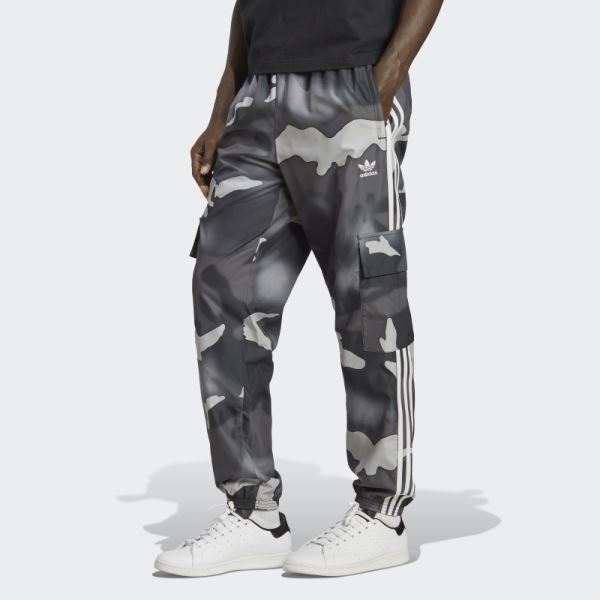 Adidas Black Graphics Camo Cargo Trousers