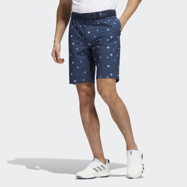 Adidas Ultimate365 Allover Print 9-Inch Shorts Navy