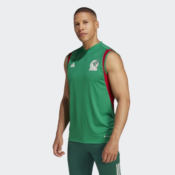 Mexico Tiro 23 Sleeveless Training Jersey Adidas Green