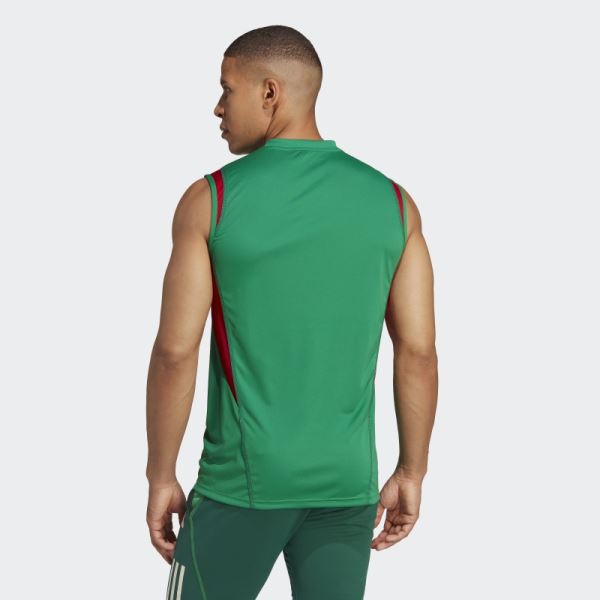 Mexico Tiro 23 Sleeveless Training Jersey Adidas Green