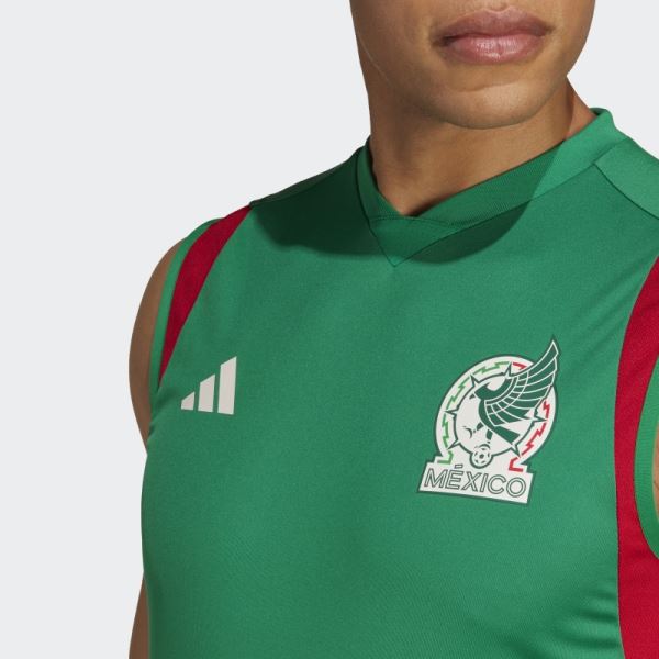 Mexico Tiro 23 Sleeveless Training Jersey Adidas Green