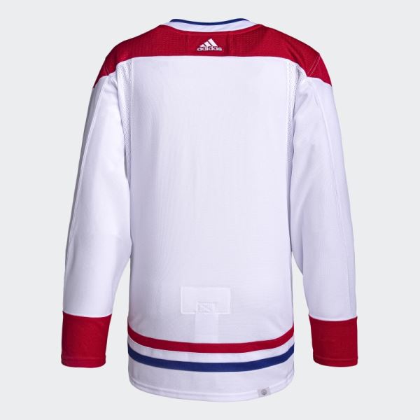 Canadiens Away Authentic Pro Jersey White Adidas