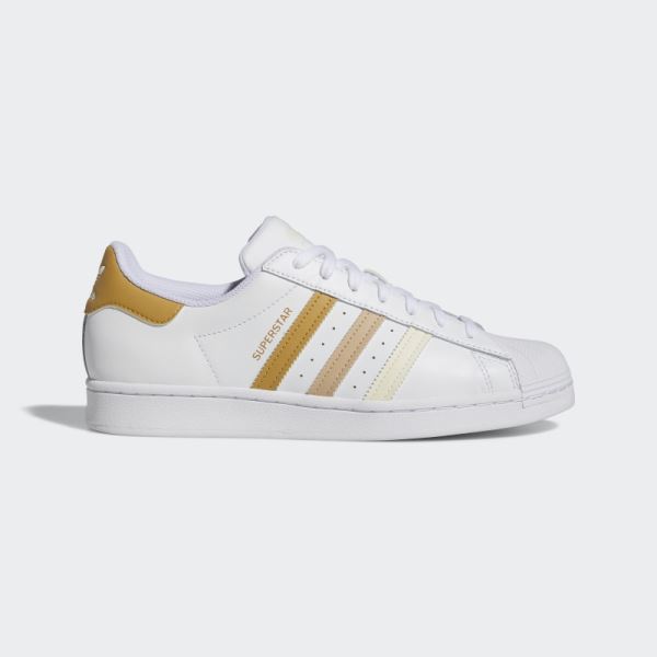 Adidas Superstar Shoes Golden Beige