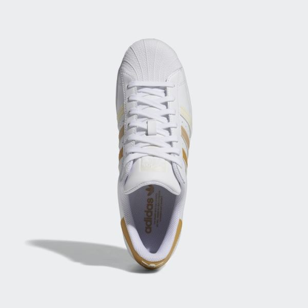 Adidas Superstar Shoes Golden Beige