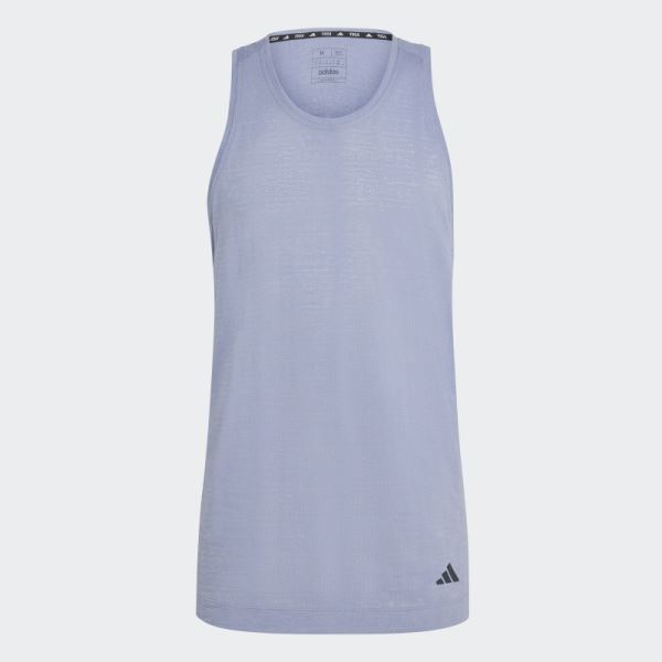 Yoga Training Tank Top Silver Violet Adidas