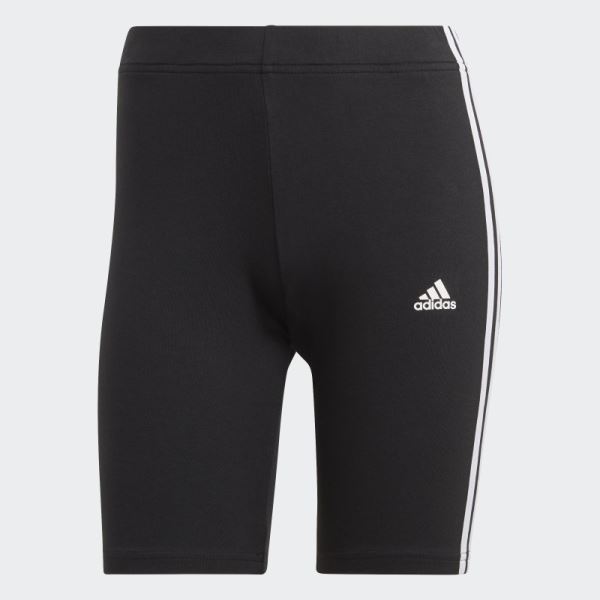 Black Adidas Essentials 3-Stripes Bike Shorts