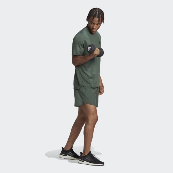 Adidas AEROREADY Designed for Movement Shorts Green Oxide