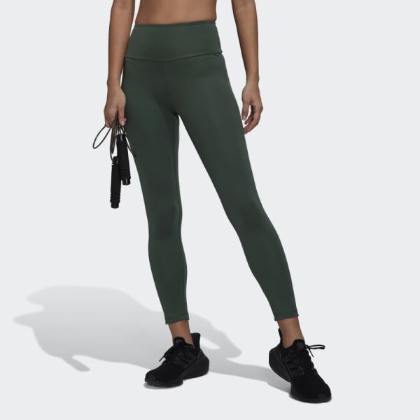 Green Oxide Yoga Essentials High-Waisted Leggings Adidas