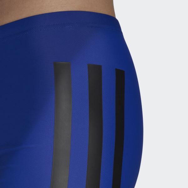 Blue Bold 3-Stripes Swim Boxers Adidas