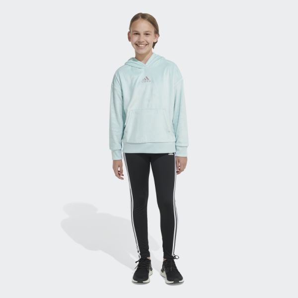 Ice Mint Adidas Cozy Fleece Pullover Hoodie