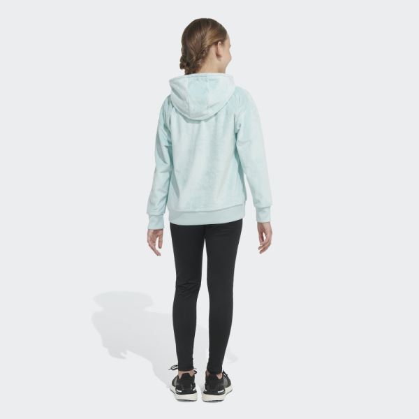 Ice Mint Adidas Cozy Fleece Pullover Hoodie