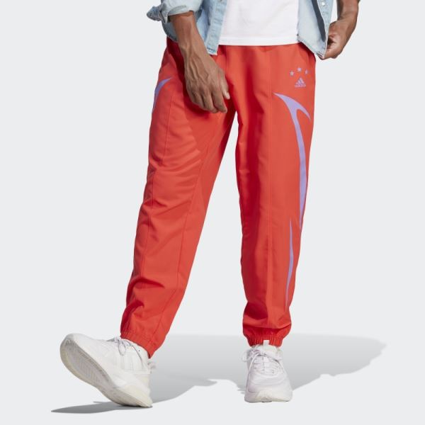 Colourblock Woven Pants Red Adidas