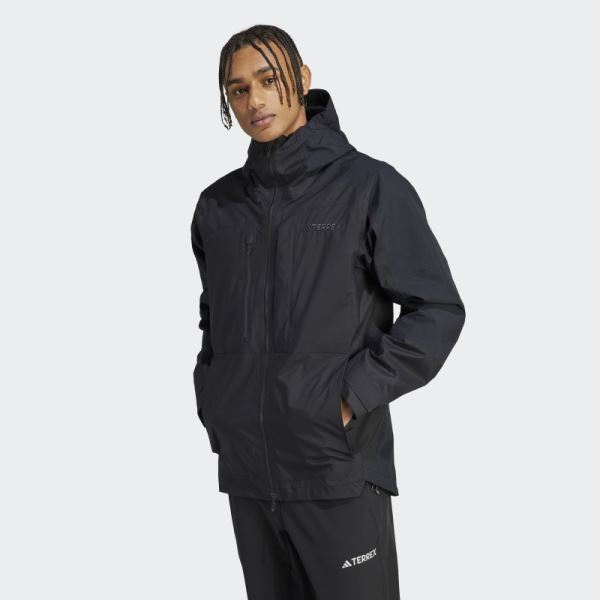 Black Terrex Xploric RAIN.RDY Hiking Jacket Adidas