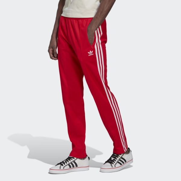 Adidas Adicolor Classics Beckenbauer Primeblue Tracksuit Bottoms Red