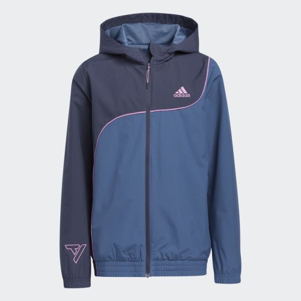 Adidas Navy Big Kids Trae Young Jacket