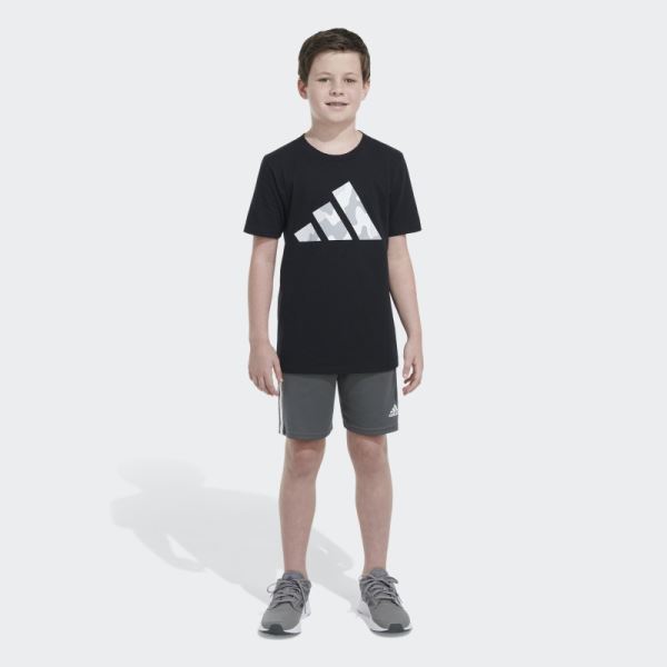 Adidas Black SS CAMO LOGO TEE