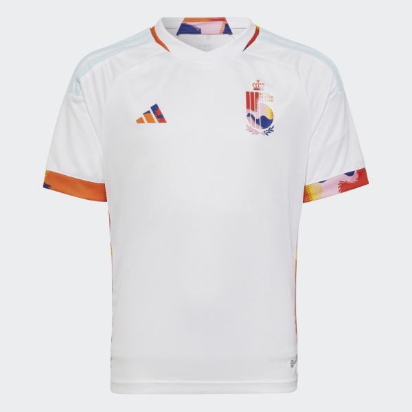 White Belgium 22 Away Jersey Adidas