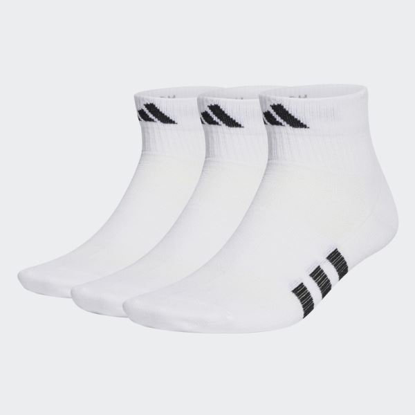 Performance Light Mid-Cut Socks 3 Pairs Adidas White