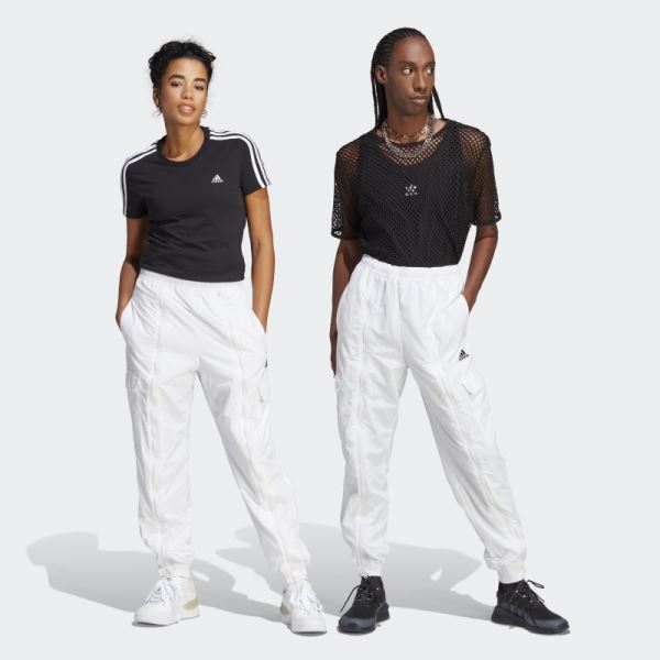 White Adidas Dance Woven Versatile Cargo Pants