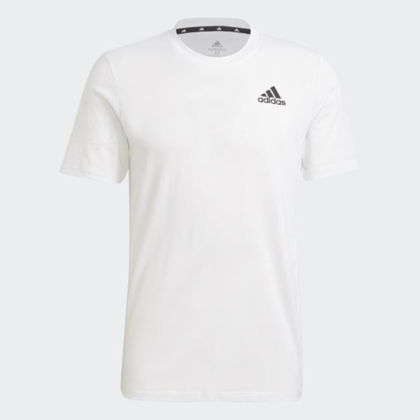 Adidas White AEROREADY Designed to Move Sport Tee