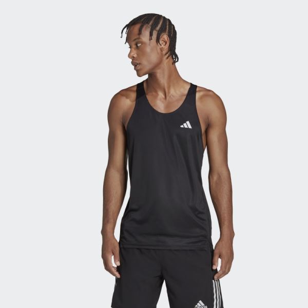 Own the Run Singlet Black Adidas