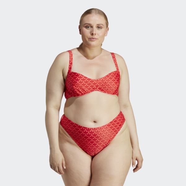 Originals Swim Top (Plus Size) Adidas Scarlet