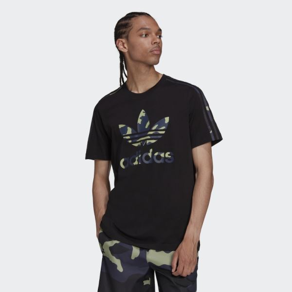 Black Adidas Graphics Camo Infill Tee