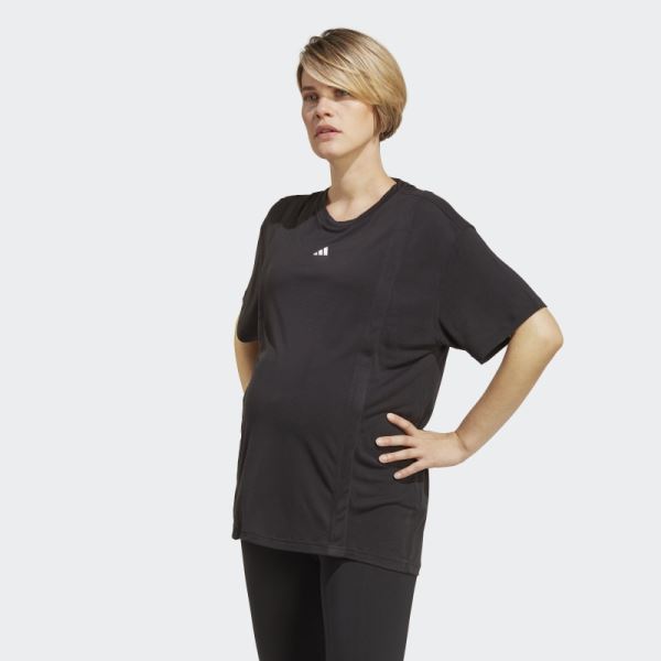 Stylish Adidas AEROREADY Train Essentials Nursing Tee (Maternity) White