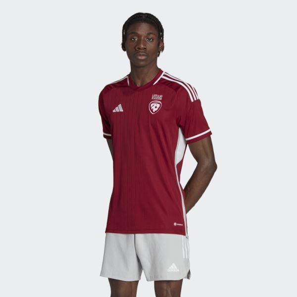 Coll Burgundy Latvia 22 Home Jersey Adidas