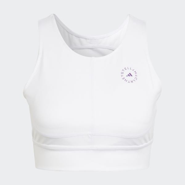 Adidas by Stella McCartney TruePurpose Training Crop Top White Hot