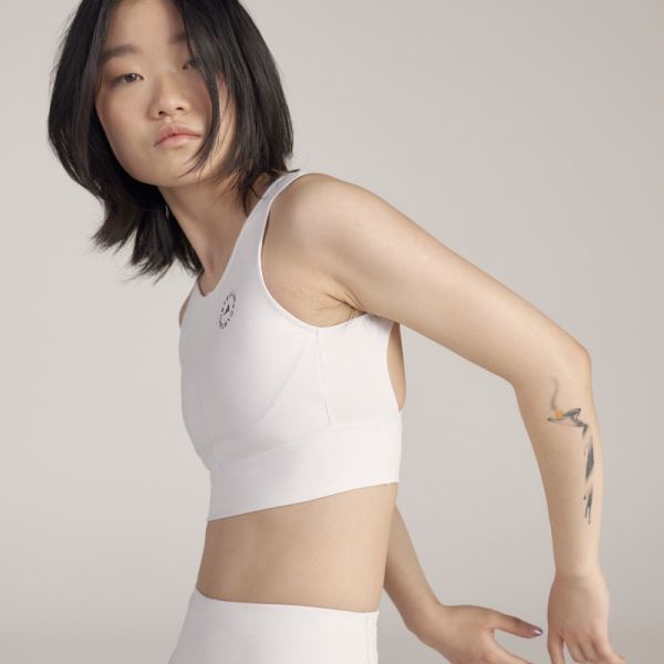 Adidas by Stella McCartney TruePurpose Training Crop Top White Hot