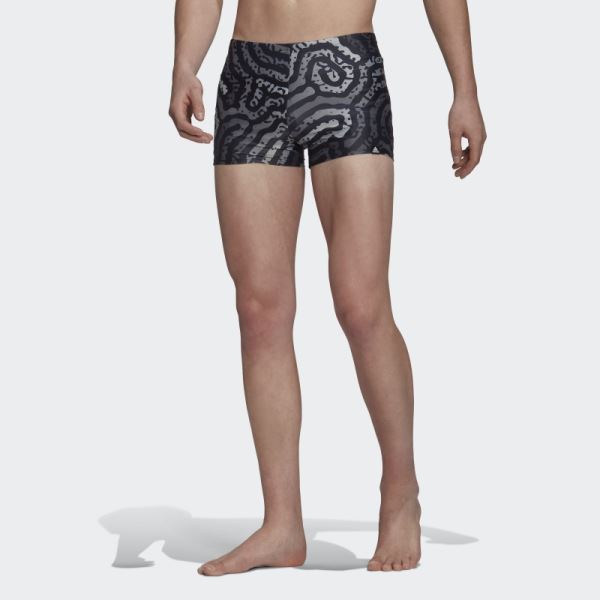 Colour Maze Swim Boxers Adidas Black