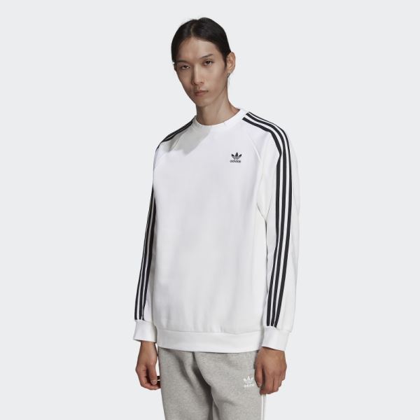 Adicolor Classics 3-Stripes Crew Sweatshirt Adidas White