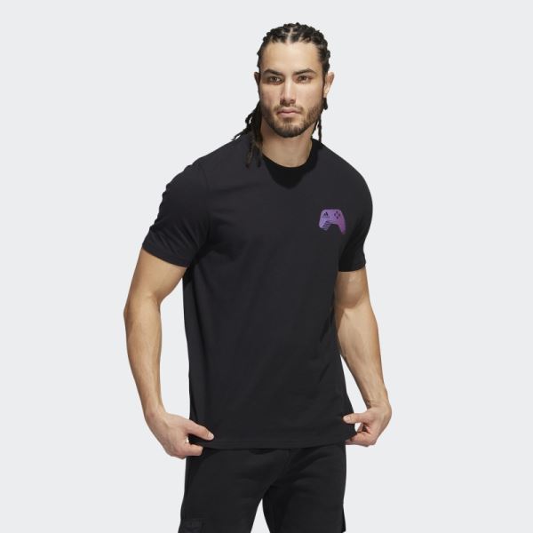 Color-Shift Gaming Graphic Tee Adidas Black