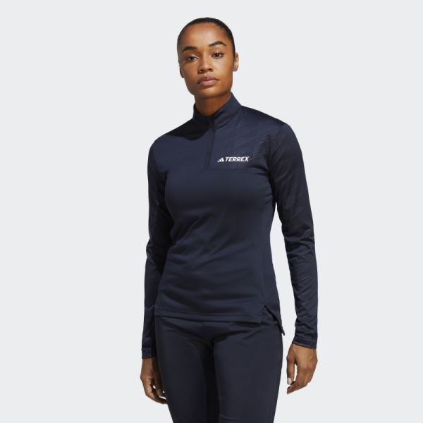 Terrex Multi Half-Zip Long Sleeve Tee Adidas Ink