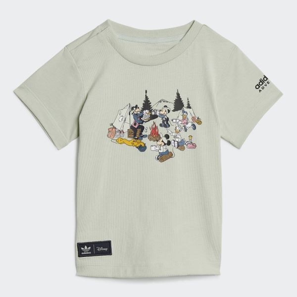 Adidas Green Disney Mickey and Friends T-Shirt