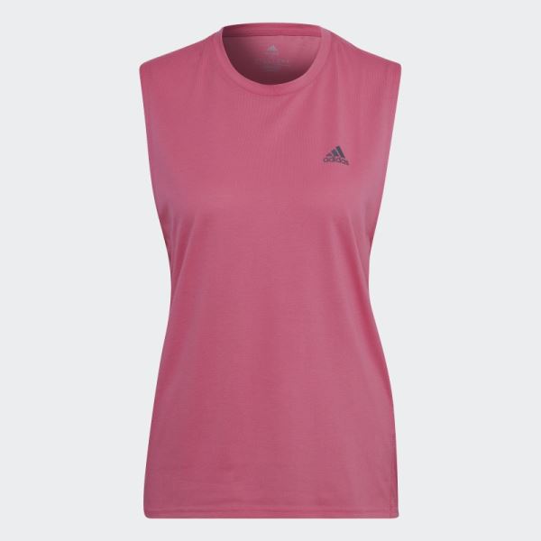 Run Icons Running Muscle Tank Magenta Adidas