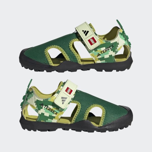 Green Adidas Terrex x LEGO Captain Toey Sandals